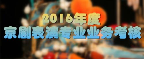 爆插喷射18+国家京剧院2016年度京剧表演专业业务考...